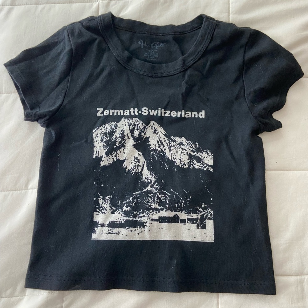 Zermatt, Switzerland Baby Tee from Brandy Melville